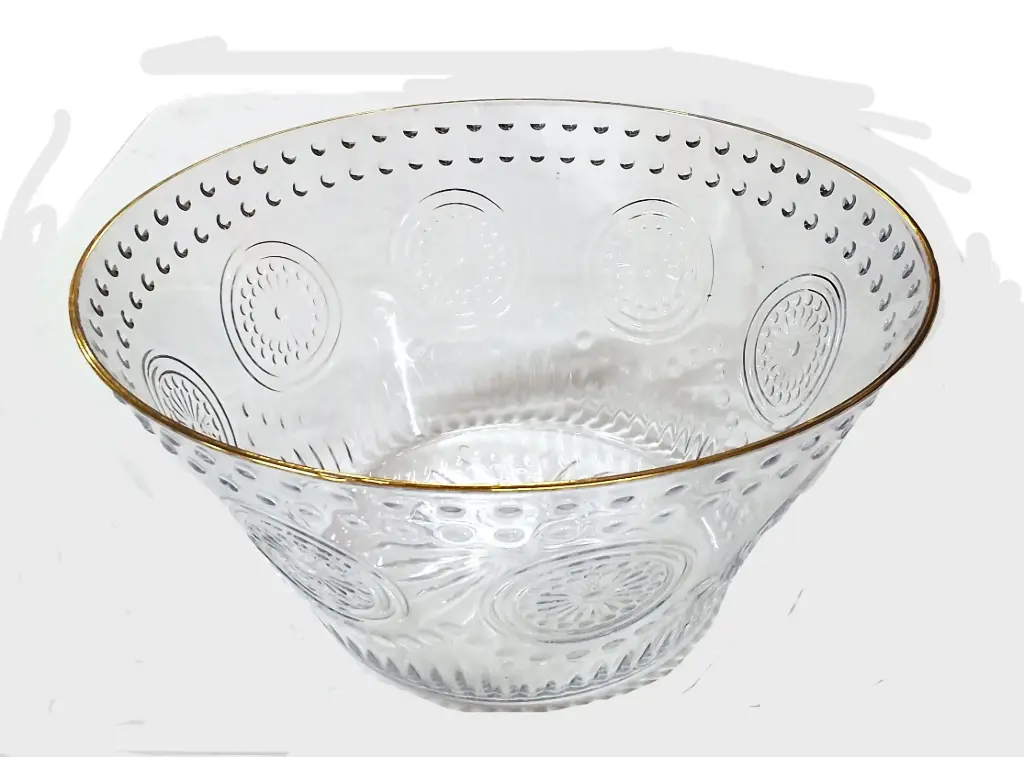 Bowl Plastic Gold Liner Small A-82