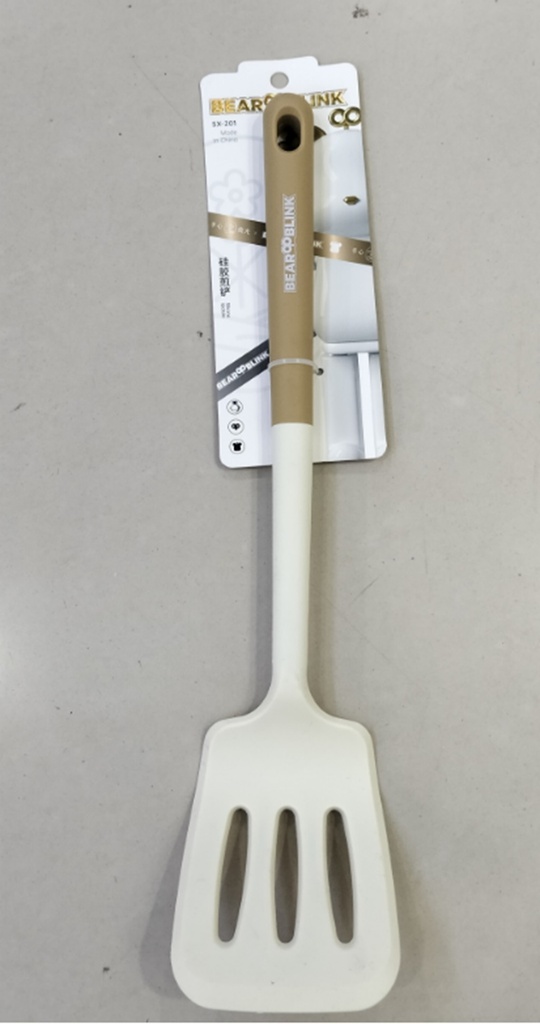 [VI8156] Silicone Spatula Slotted Turner BEAR BLINK 201