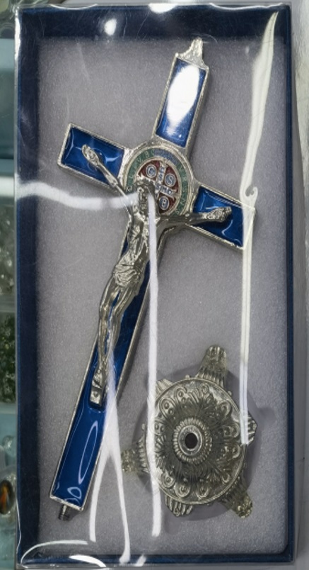[ST2175] Christian Cross W/Stand Alloy 4296-4
