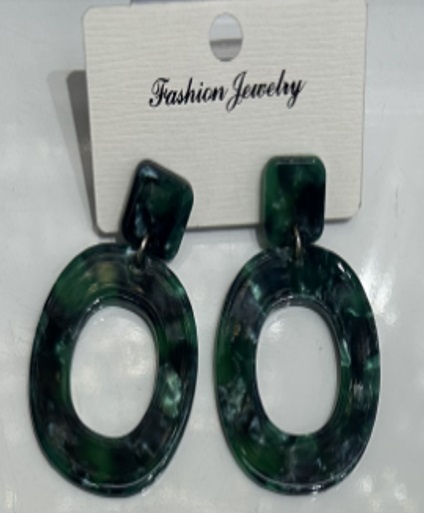 [ST2179] Jewellery Earrings Plst Earspike 2pcs/card C4350B-4