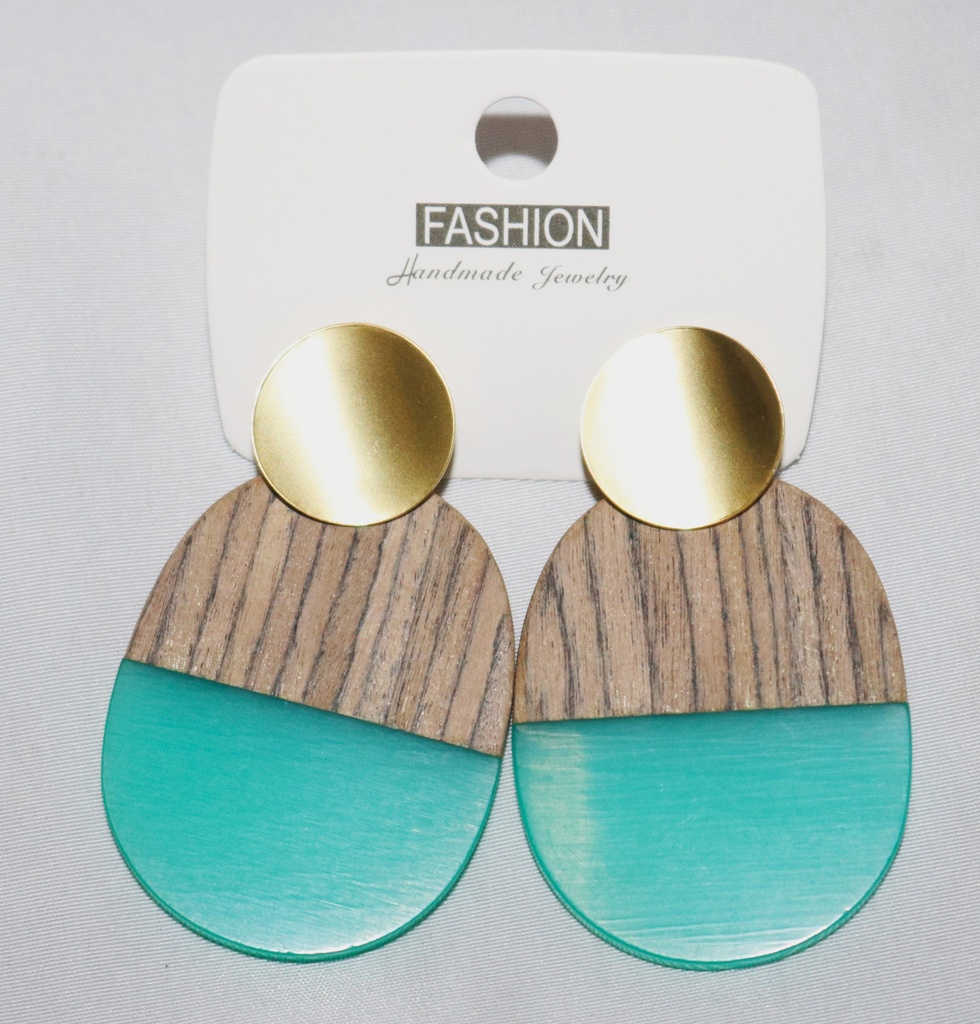 [ST2194] Jewellery Earrings Wdn Earspike 2pcs/card 5195B-1-2