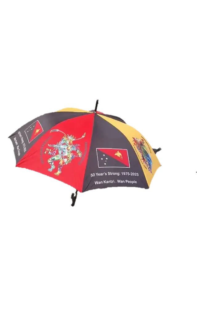 Umbrella 27" Crook Grip PNG Logo 50years