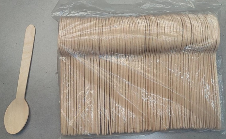 [VI8278] Disposable Spoon Wooden 100pcs/pack SunnyBamboo