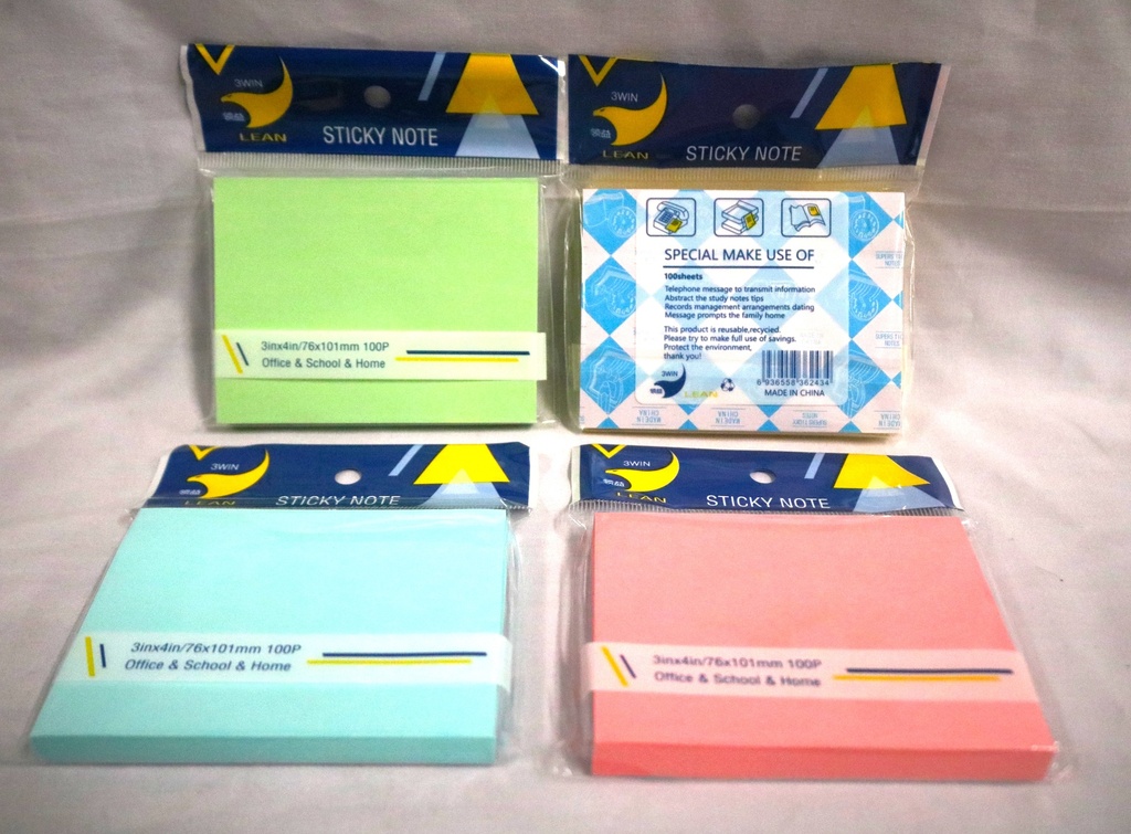 Sticky Note Lean 3X4"