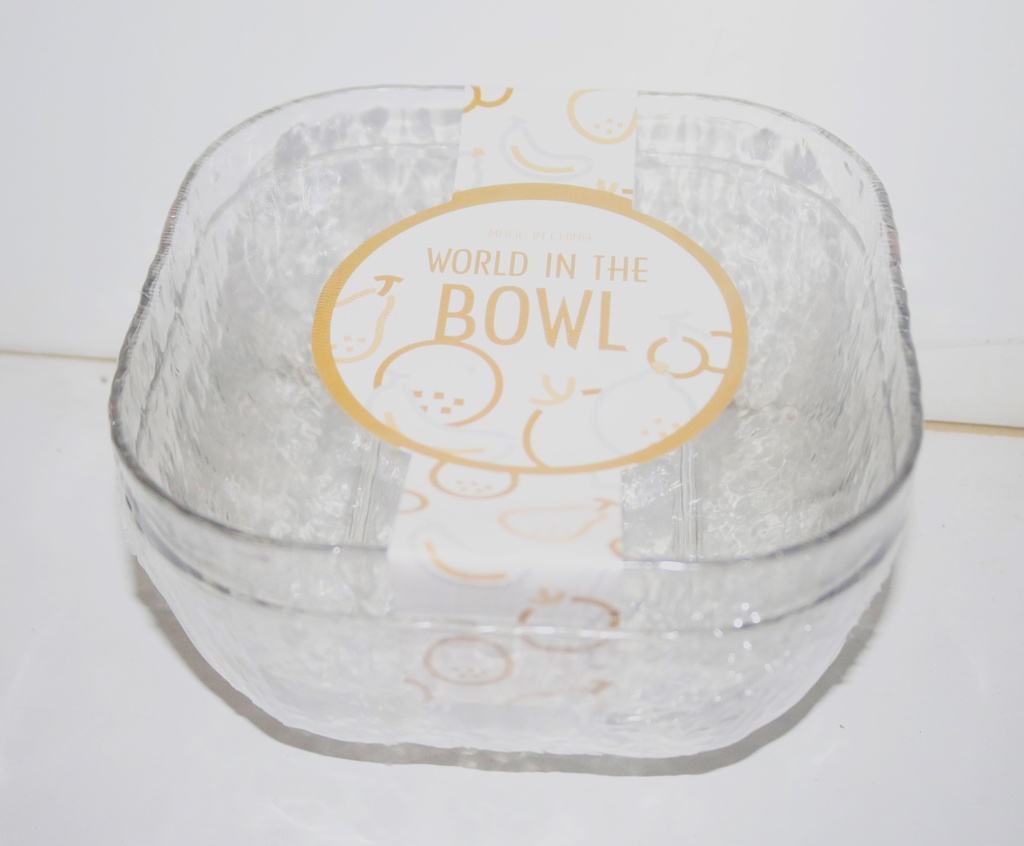 [VI8320] Bowl Pet Sq 15Cm 2Pc/Set