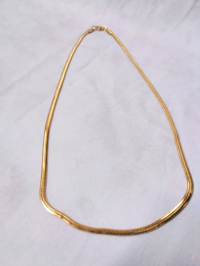 [ST2293] Jewellery Necklace Gold Plain Thin