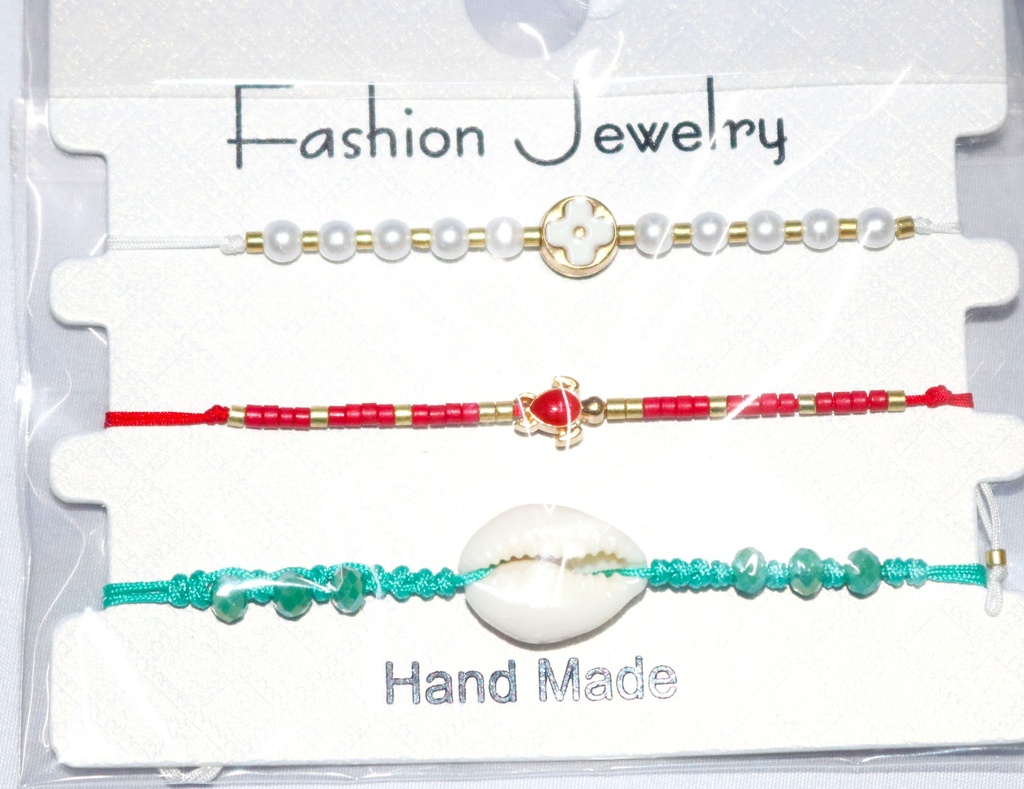 Jewellery Braclet Set 3 Mix Designs & Colours