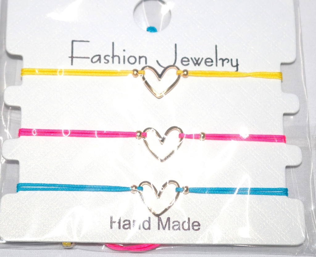 [ST2303] Jewellery Braclet Gold Heart 3 Set