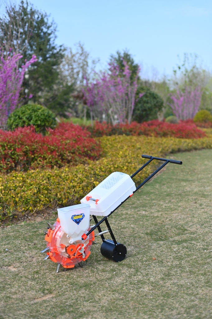 Hand-Push 2-1 Planter 7 Mouth Fertiliser & Seed 