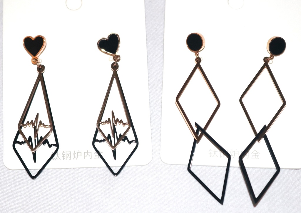 [ST2328] Jewellry Earings Heartbat XY97-4