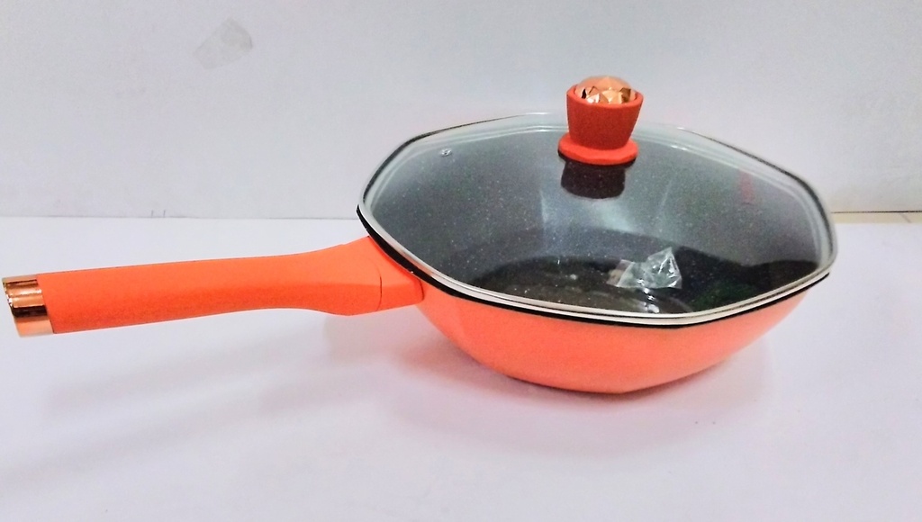 [VI8438] Frying Pan Alu Hex Shape Non-Stick Yohaho YH65-26