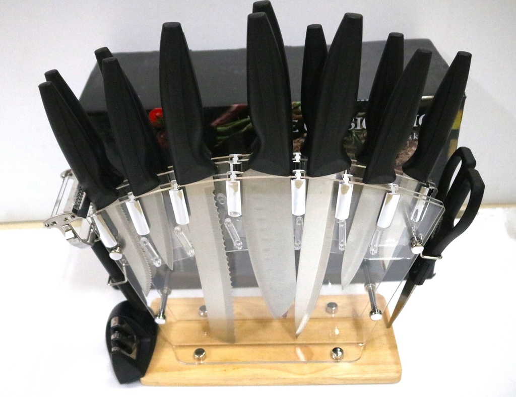 [VI8449] Kitchen Knives Set 17Pcs WY81-8