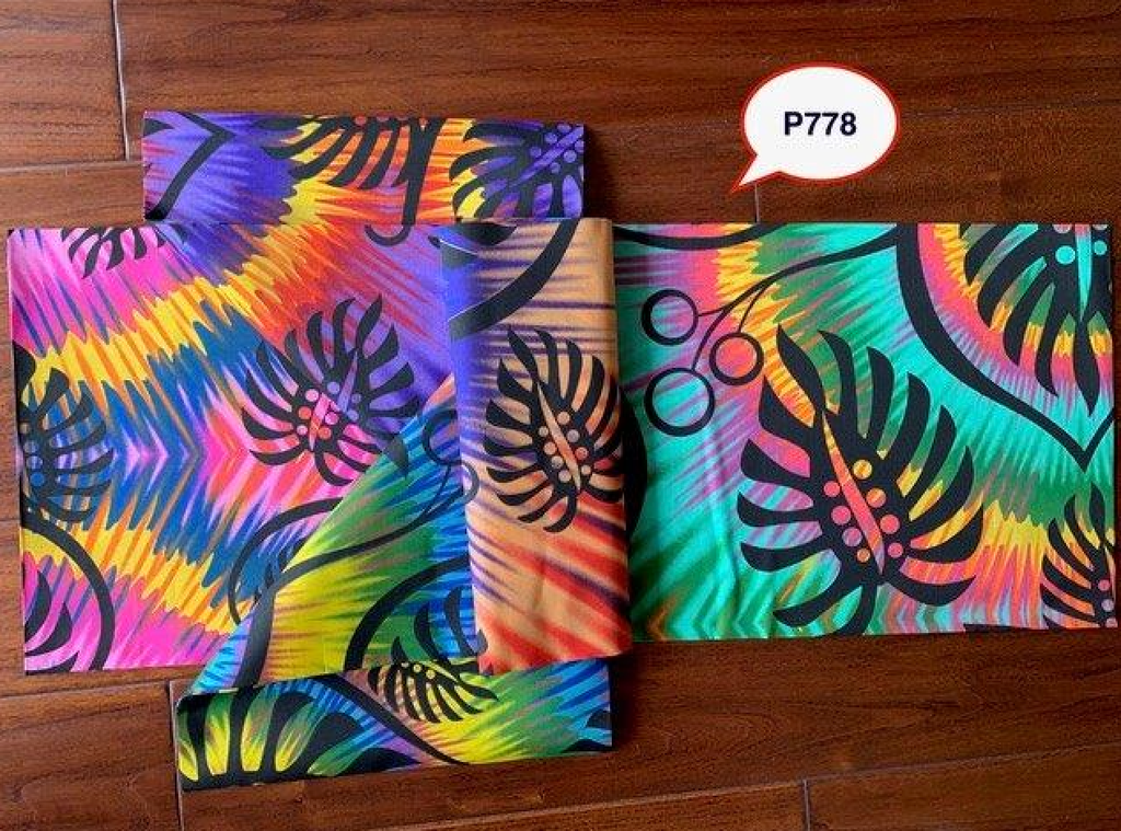 [FC0214-P778] Fabric Jumping Fish 35/36" P778