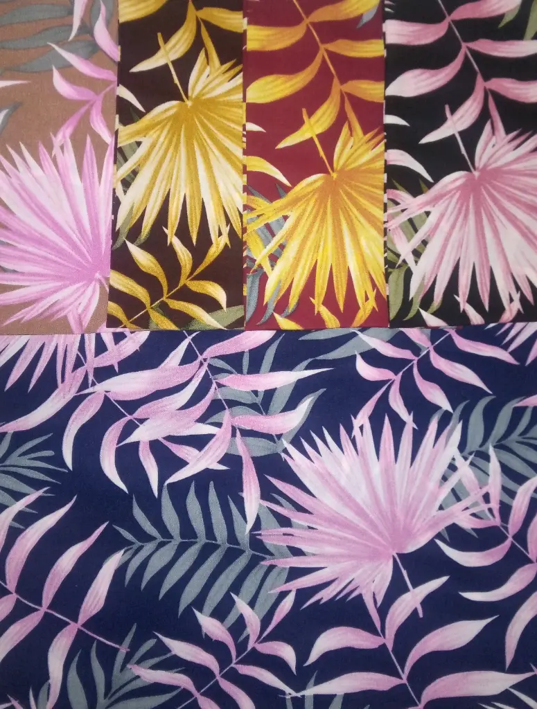[FC5998-90804] Fabric Printed Satin Velvet: Design #90804