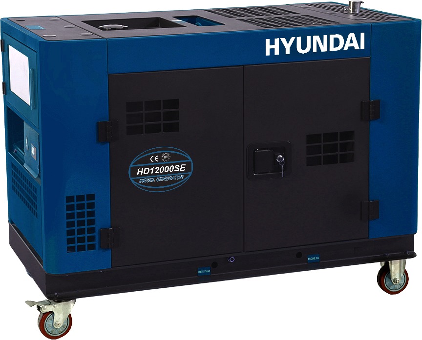 [MA0580] Hyundai 9pGenset Diesel 12kw HD16000SE- Single Phase 