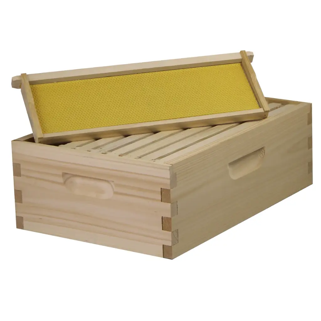 [FR-202] Bee Hive Wooden Medium Langstroth 48.3*44.8*15.9cm 