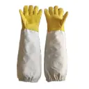 Bee Protection Gloves Yellow Sheepskin and Cotton 