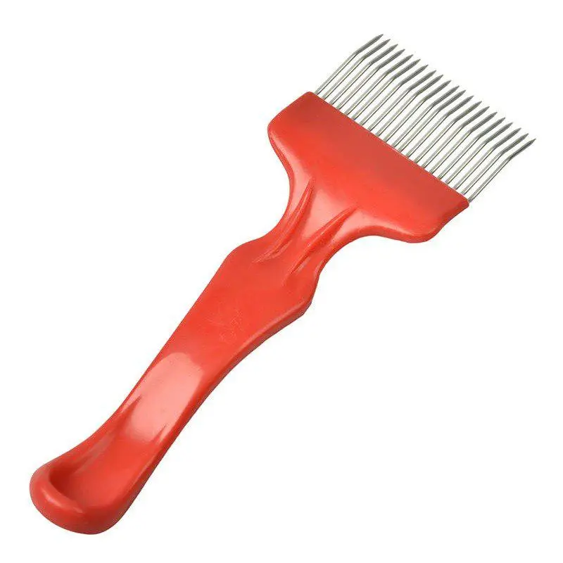 [HS-5B0] Bee Honey Rake Curved Handle Stainless Steel 40*65mm