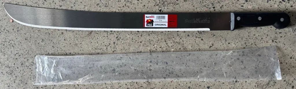 [GS1022] Bushmasta Bush Knife Poly Hdl 22"