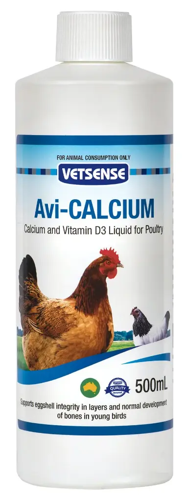 Vetsense Avi-Calcium Vitamin Supplement Birds and Poultry 500mls