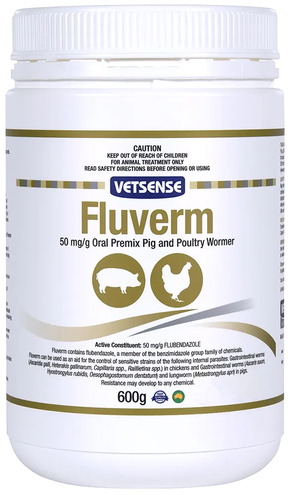 [AH0225] Fluverm Pig & Poultry Wormer 600g 