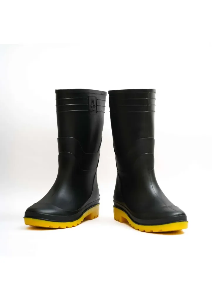 [SW3119] Gumboot Hillson Welcome Blk Sz07