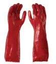 Gloves PVC Chemical Red 45cm