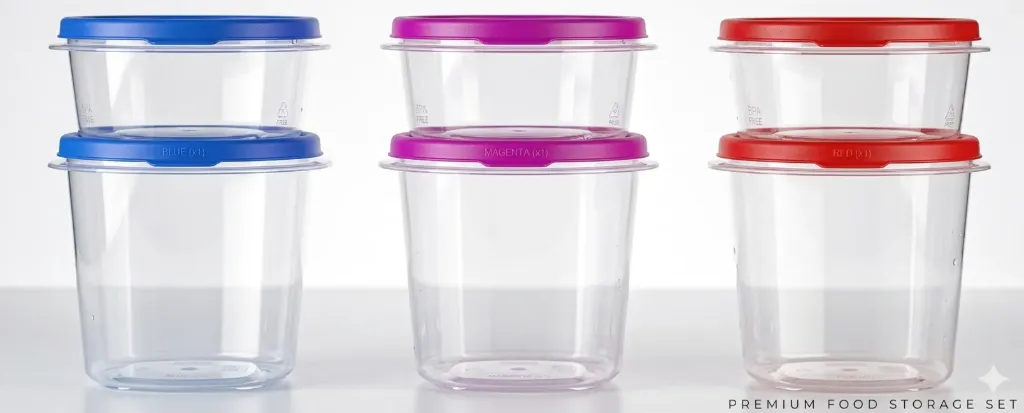 Plomo Container Set Transparent-3,5,7,10