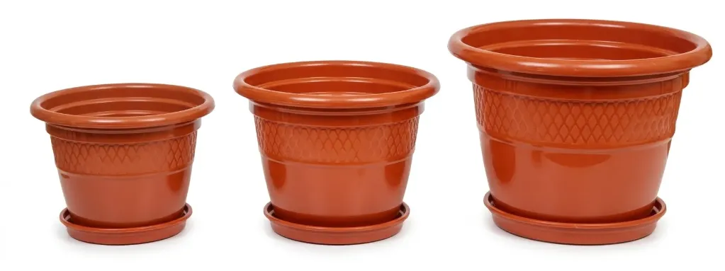 Flower Pot + Tray 12"