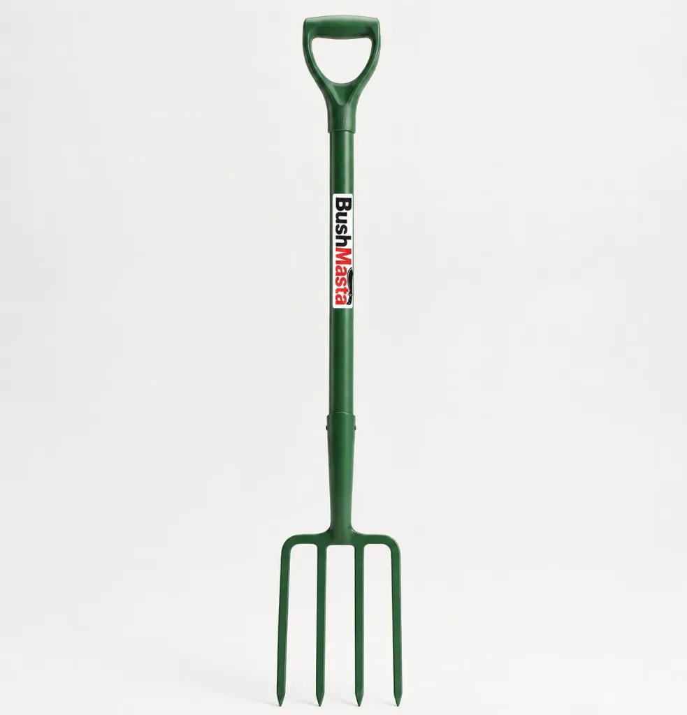[GS1115] Bushmasta Garden Fork Steel Handle Green 106cm - JN6693