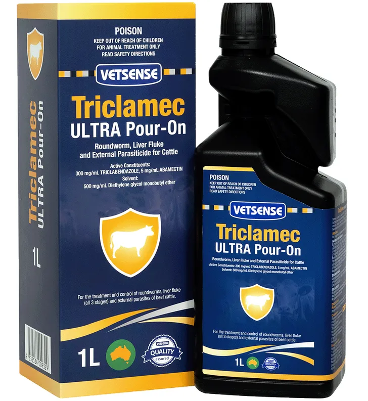 Vetsense Tricalamec Ultra Pour-On 1L - 2932