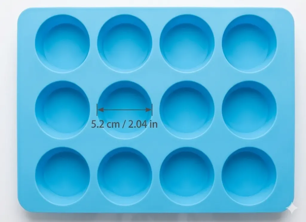 [VI8745] Soap Shaving Mold Round 40ml, 114g - GY-1