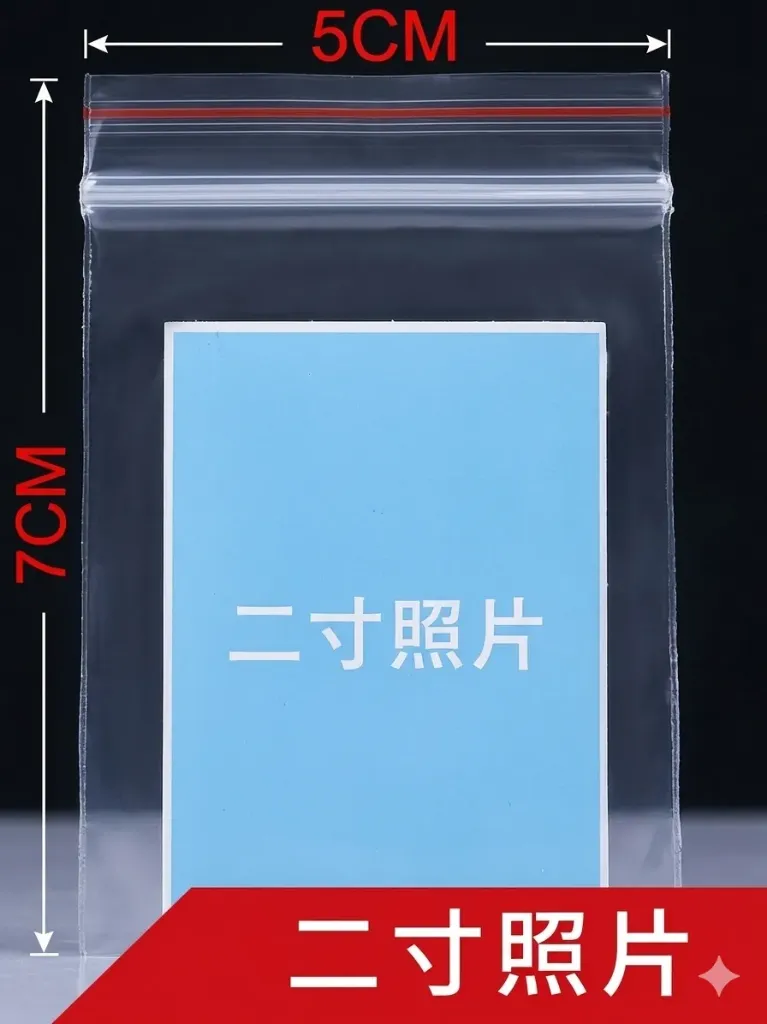 [VI8755] Transparent Zip-Lock Storage Bag 5x7cm, 0.08mm Double Sided - #1