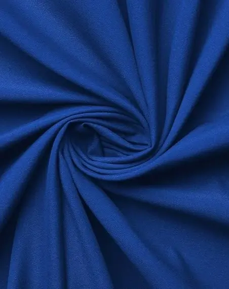 Fabric Plain Peach Skin 44" Blue 352