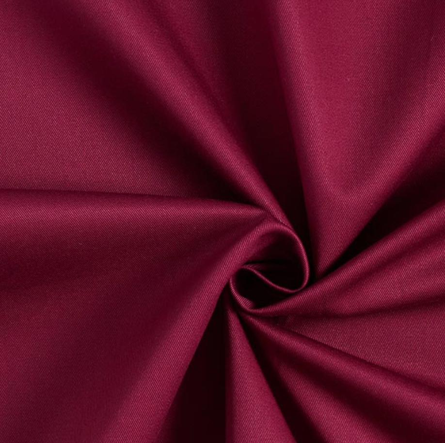 [FC4094] Fabric Plain Peach Skin 44" Burgundy 427