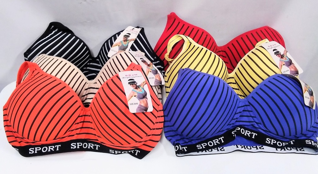 [FC4177] Bra Sports Cotton Mix Design