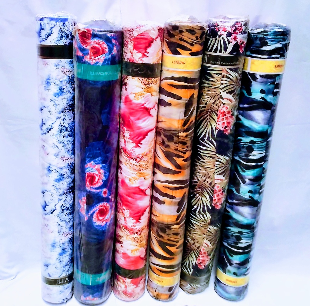 [FC5391] Fabric Printed Polyster Satin 44" SALE