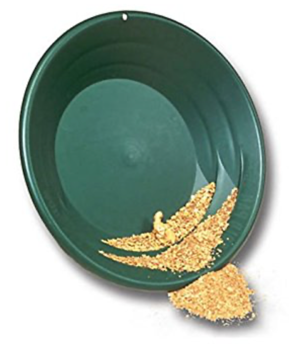 Gold Pan Plastic 14"