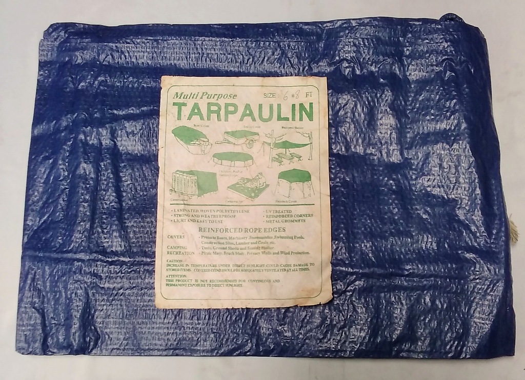 [PB0072] Tarpaulin Blue 6'X8' 110gsm