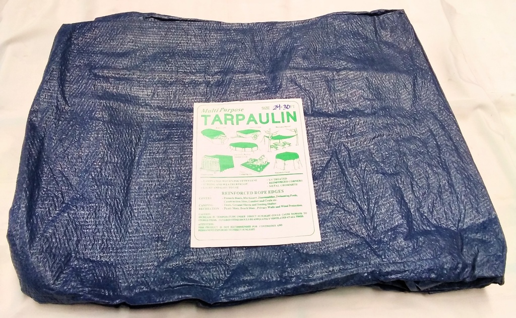 Tarpaulin Blue 24'X30' 110gsm