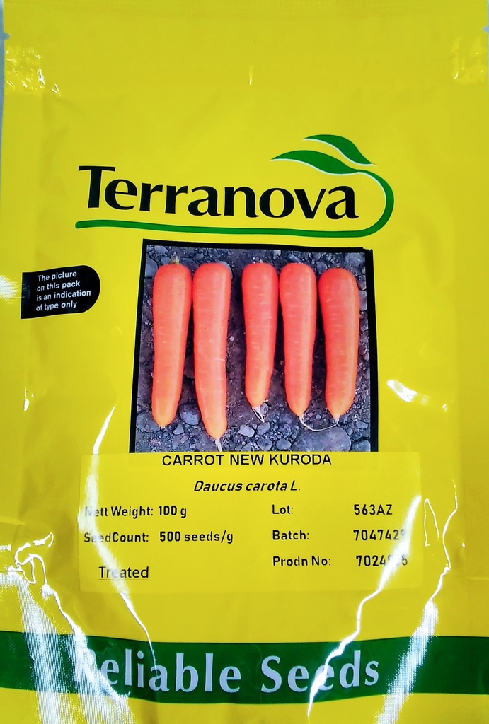 [SD0267] Seed Terranova Carrot New Kuroda 100G 