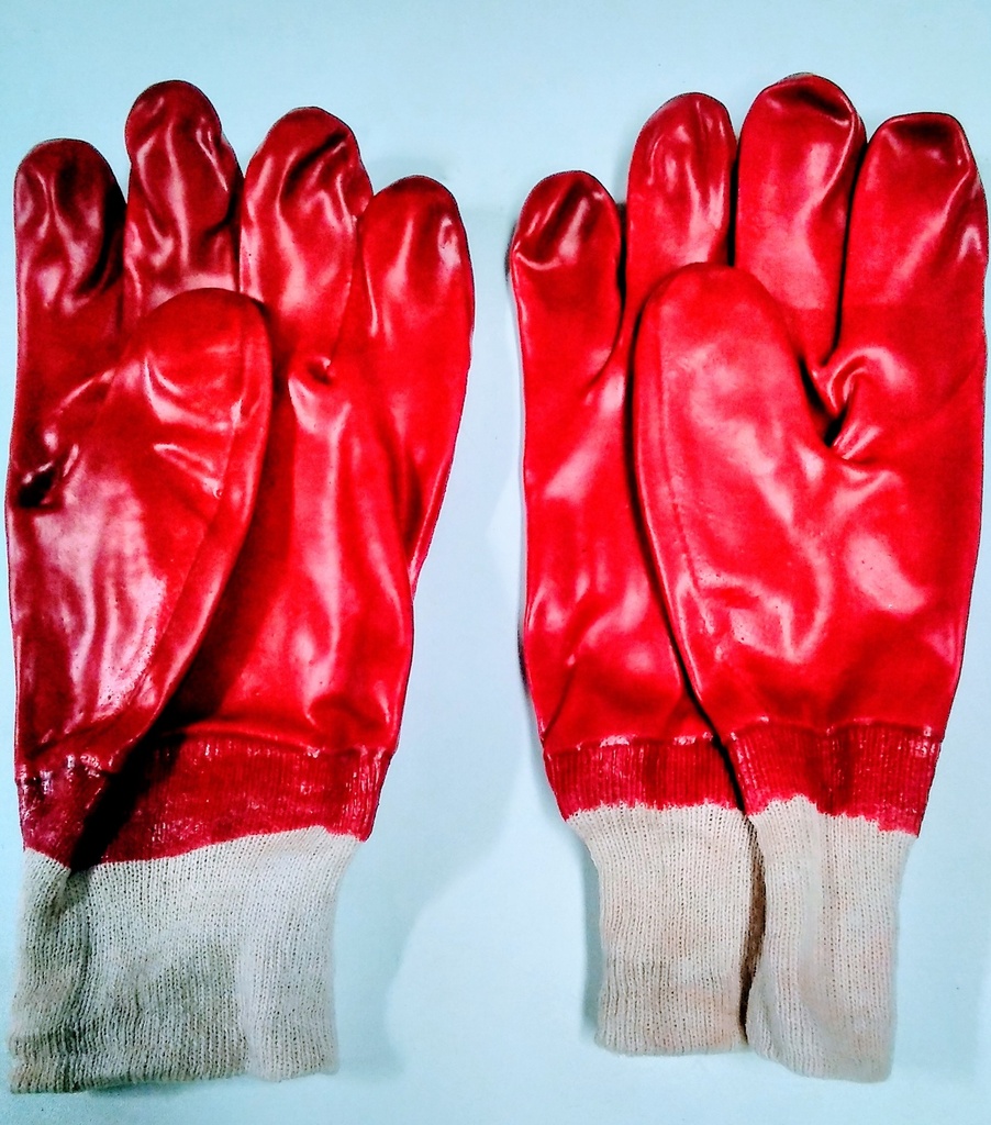 [SW0151] Gloves Chemical PVC Red 26cm