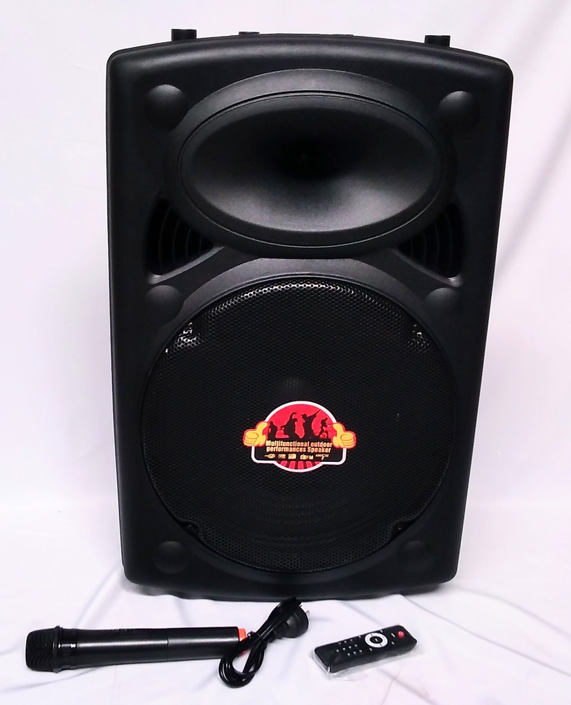 [VI4593] Speaker W-15-40W W/Wireless Mic