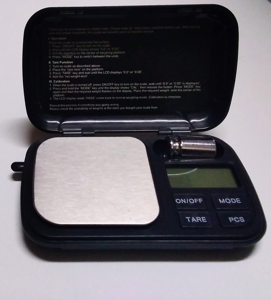 [VI5546] Scale Gold Digital 300g Batt.649C Const