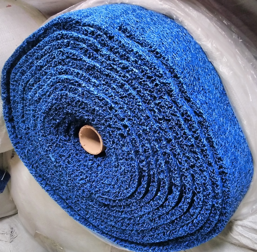 Mat Gold PVC Blue