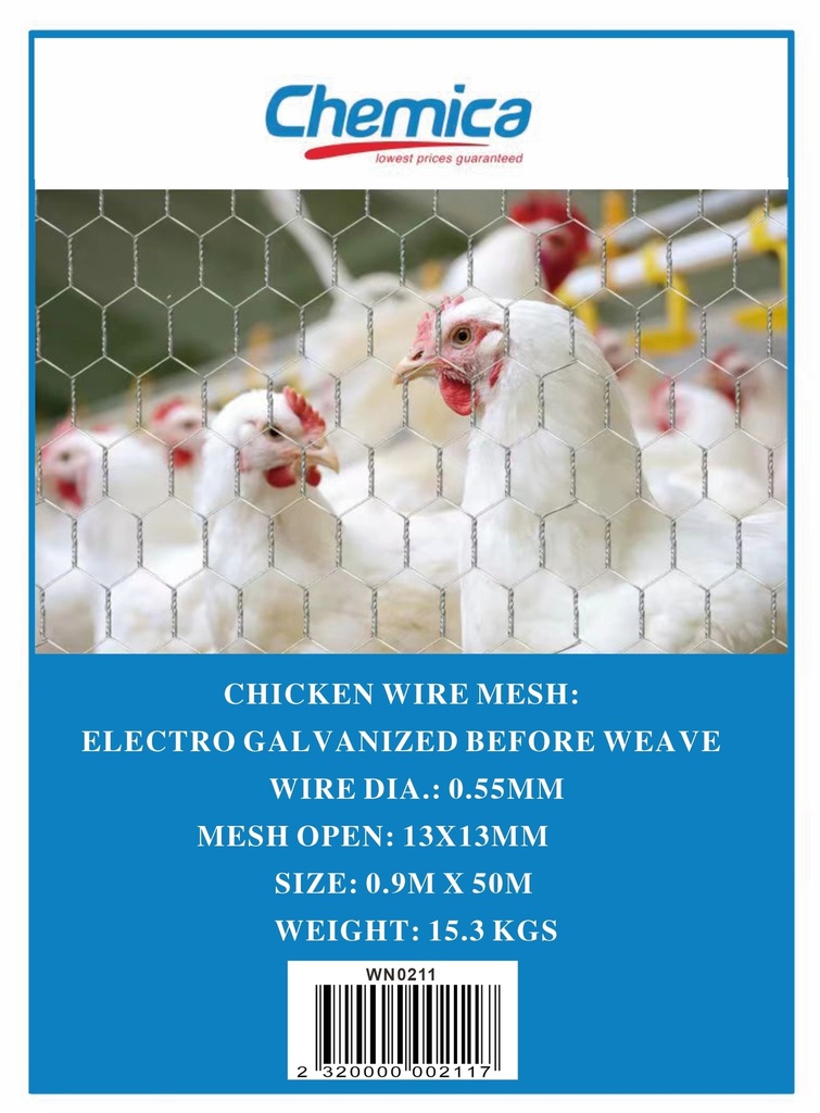 [WN0211] Wire Chicken 0.9m*13*.55mm*50m