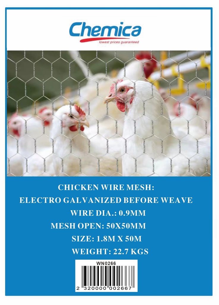 [WN0266] Wire Chicken 1.8m*50*0.9mm*50m