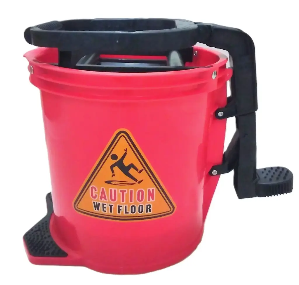 [VI5704] Mop Bucket W/Pedal 16L Red MC03001