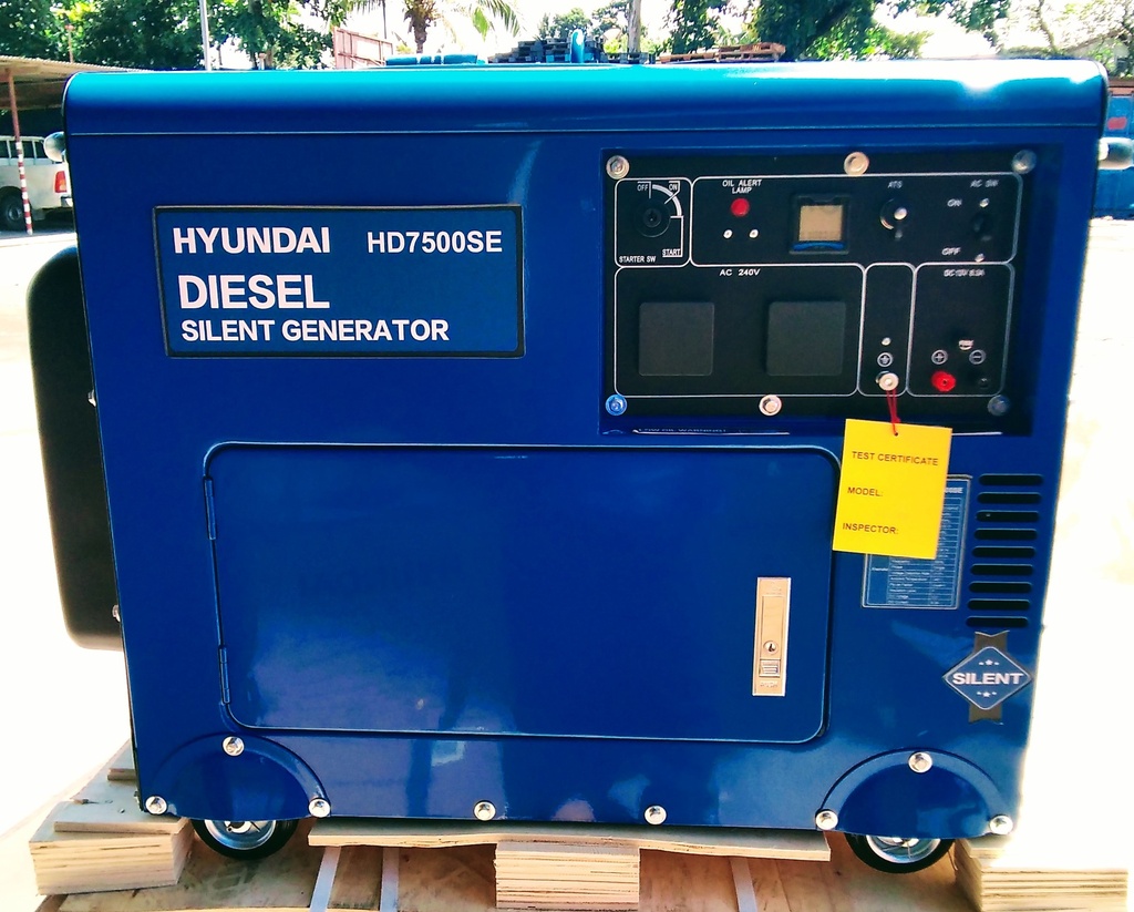 [MA0554] Hyundai Genset Diesel 5.5kw Silent HD7500SE