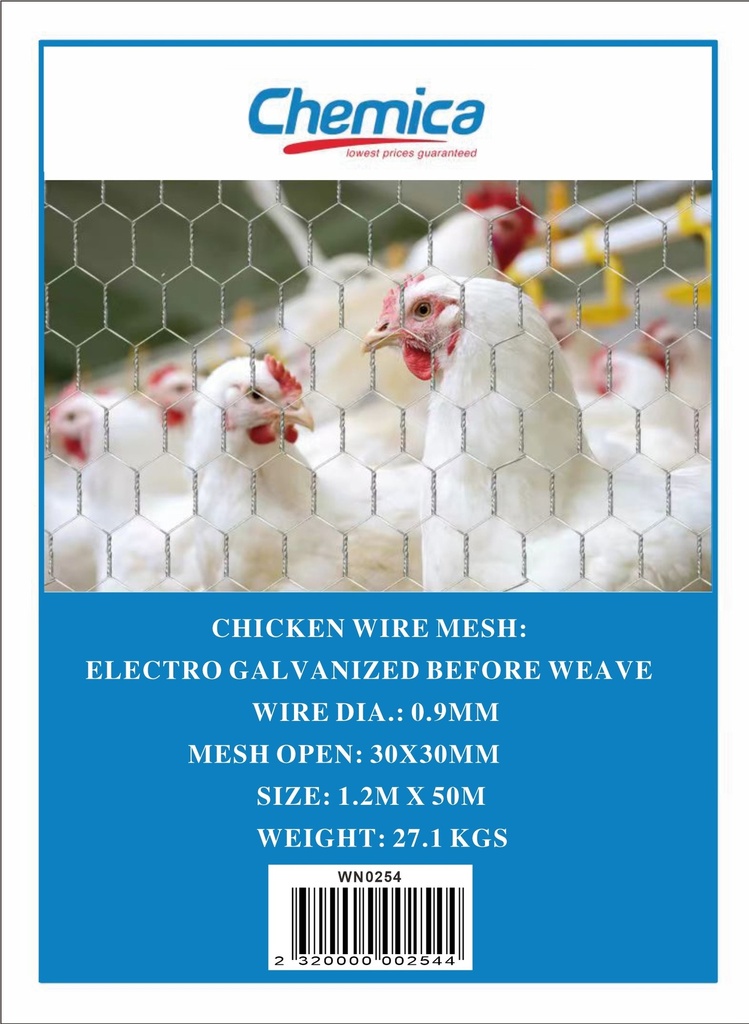 Wire Chicken 1.2m*30*0.9mm*50m